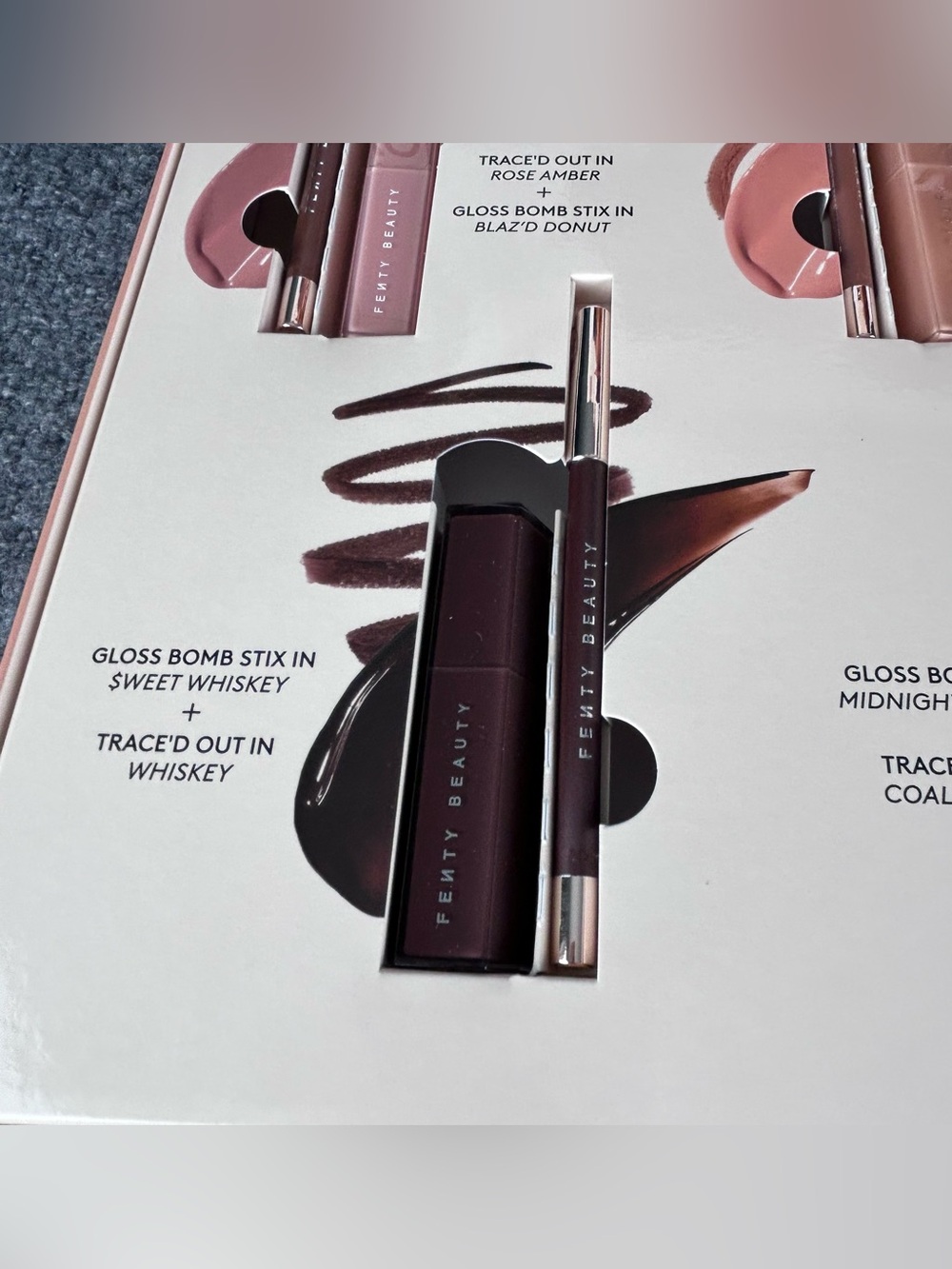 Fenty Beauty PR Vault Box 12 pc Mega Set Juicy Lip Combos ~ Gloss Stix & Liners - Picture 5 of 10